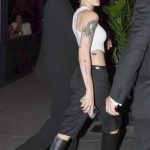 Halsey in a White Top Leaves Dinner at Carbone Restaurant in New York City 09/06/2024