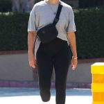 Jessica Alba in a Black Cap Taking a Stroll Out in Los Angeles 08/31/2024