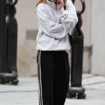 Kaitlyn Dever in a Black Track Pants Steps Out in SoHo in NYC 08/31/2024