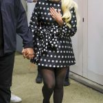 Lady Gaga in a Black Polka Dot Dress Was Seen Out with Michael Polansky in Venice 09/02/2024