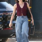 Lucy Hale in a Blue Jeans Leaves a Meeting in West Hollywood 09/10/2024