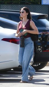 Lucy Hale in a Blue Jeans