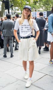 Olivia Ponton in a White Tee