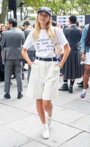 Olivia Ponton in a White Tee