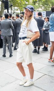 Olivia Ponton in a White Tee