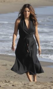 Eva Longoria in a Black Dress