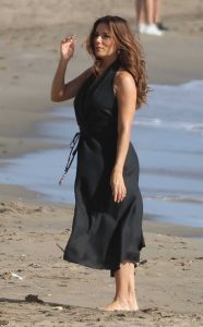 Eva Longoria in a Black Dress