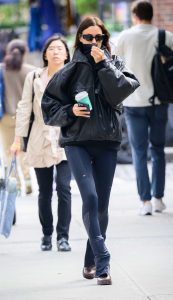 Irina Shayk in a Black Jacket