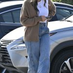 Jessica Alba in a Tan Cardigan Was Seen Out in Santa Monica 10/15/2024