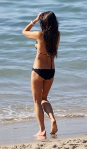 Jordana Brewster in a Black Bikini