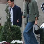 Karlie Kloss in an Olive Jacket Holds Hands with Her Husband Out in New York City 10/22/2024