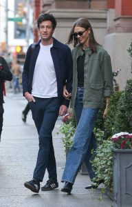 Karlie Kloss in an Olive Jacket