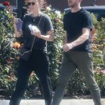 Kate Mara in a Black Tee Was Seen Out with Jamie Bell in Los Feliz 10/06/2024