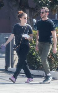 Kate Mara in a Black Tee