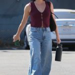 Lucy Hale in a Blue Jeans Was Seen Out with a Friend in Los Angeles 10/08/2024