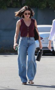 Lucy Hale in a Blue Jeans