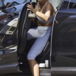 Nicole Murphy in a Grey Workout Ensemble Was Seen Out in Los Angeles 10/03/2024