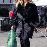 Bebe Rexha in a Black Fur Coat Spending Her Sunday at the Farmer’s Market in Studio City 11/10/2024