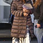 Jennifer Garner in a Brown Puffer Coat on the Set of The Last Thing He Told Me in Los Angeles 11/18/2024