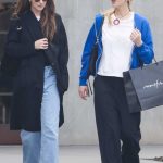 Jennifer Lawrence in a White Tee Was Seen Out with Dakota Johnson in Los Angeles 10/27/2024