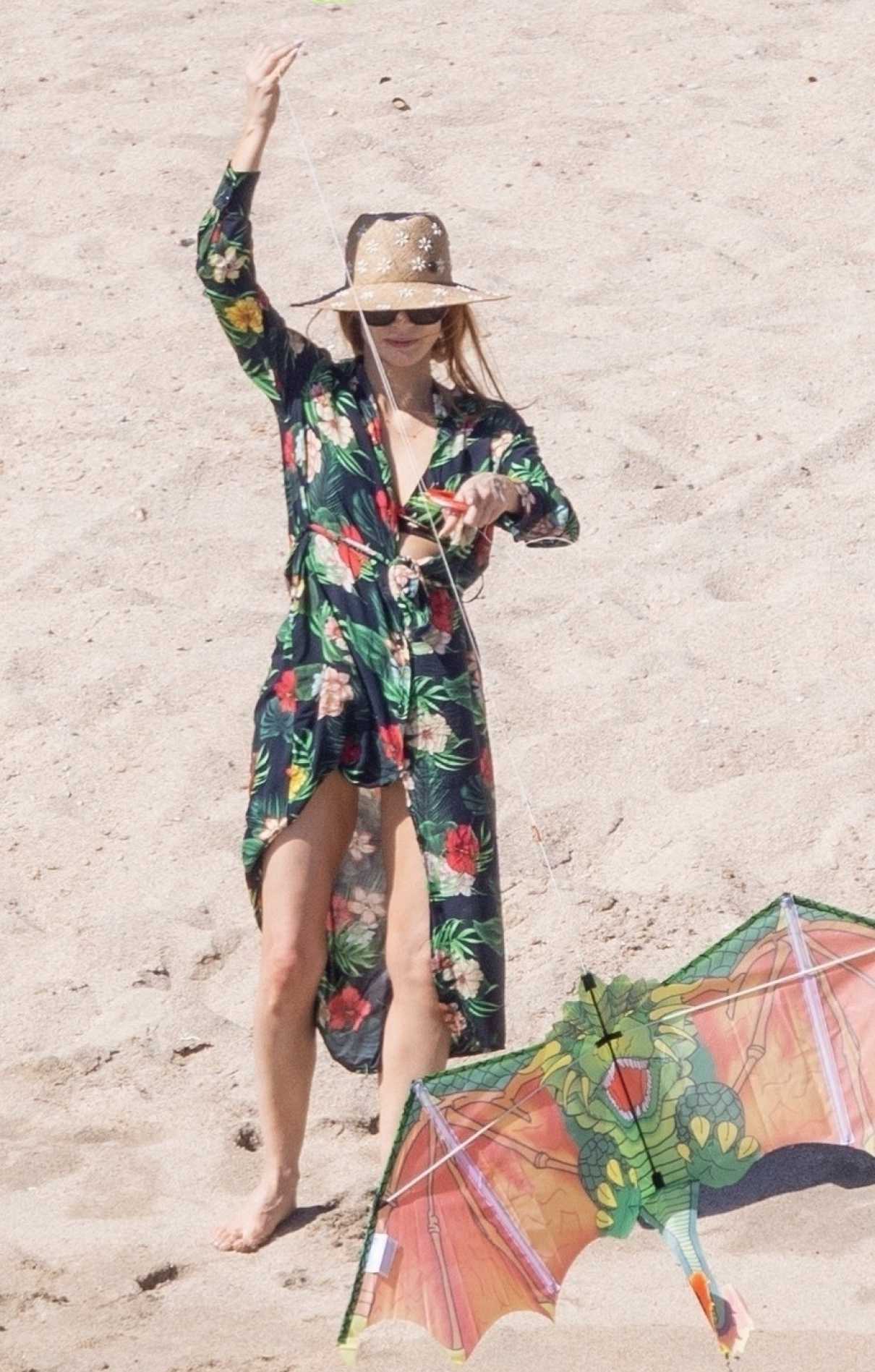 Jessica Chastain in a Floral Dress