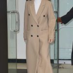 Lucy Liu in a Beige Coat Leaves a Taping of The Drew Barrymore Show in New York 11/13/2024