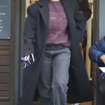 Molly Mae-Hague in a Black Coat Leaves a Village Cafe in Cheshire 11/04/2024