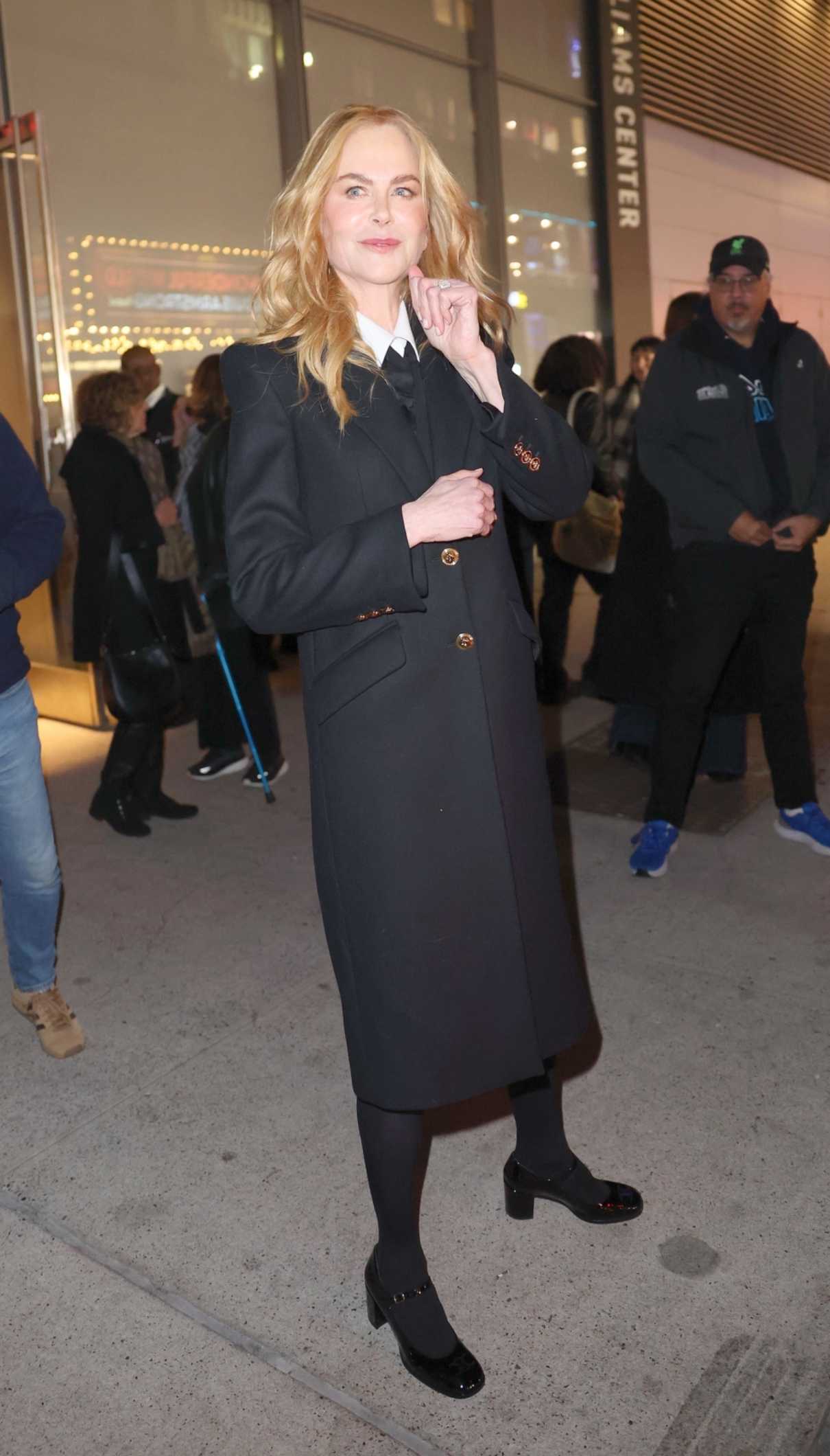 Nicole Kidman in a Black Coat