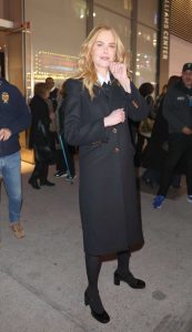 Nicole Kidman in a Black Coat