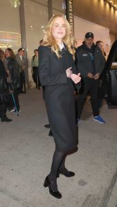 Nicole Kidman in a Black Coat