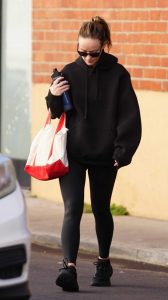 Olivia Wilde in a Black Hoodie