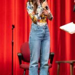 Victoria Justice Attends Oklahoma State Speakers Board Event in Stillwater 11/12/2024