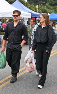 Barbara Palvin in a Black Outfit