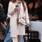 Eva Longoria in a Beige Outfit Was Seen while Shopping at Alo Store in Beverly Hills 12/27/2024