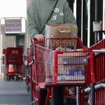 Gal Gadot in an Olive Sweatshirt Exiting Trader Joe’s Store in Studio City 12/04/2024