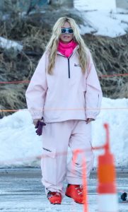 Heidi Klum in a Pink Outfit