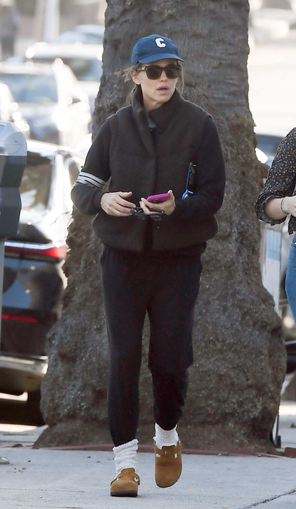 Jennifer Garner in a Blue Cap