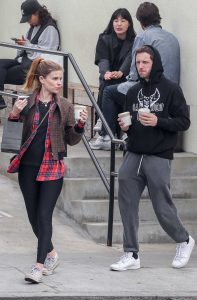 Kate Mara in a Black Leggings