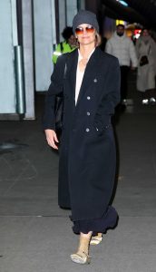 Katie Holmes in a Black Coat