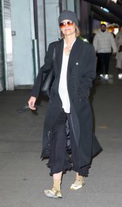 Katie Holmes in a Black Coat