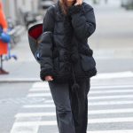 Katie Holmes in a Black Outfit Chats on the Phone Out in Brooklyn in New York 12/19/2024