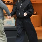 Leni Klum in a Black Jacket Was Seen Out with Boyfriend Aris Rachevsky in Aspen 12/23/2024