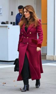 Lisa Vanderpump in a Red Coat