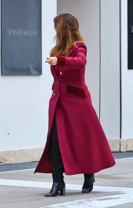 Lisa Vanderpump in a Red Coat