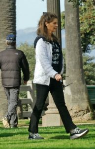 Maria Shriver in a Black Sneakers