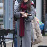 Michelle Keegan in a White Beanie Hat Was Seen Out with Mark Wright in Essex 12/28/2024