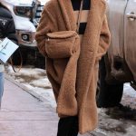 Nicky Hilton in a Caramel Coloured Faux Fur Coat Was Seen Out in Aspen 12/27/2024