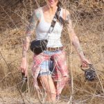 Ruby Rose in a Plaid Shirt Was Spotted Hiking with Friends in Studio City 12/28/2024