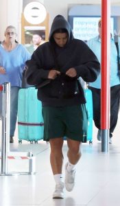 Sam Kerr in a Black Hoodie