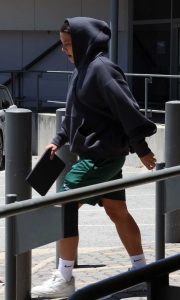 Sam Kerr in a Black Hoodie